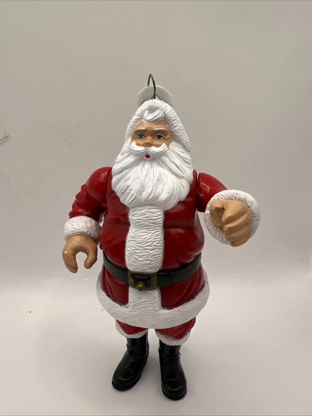 WORKS 1994 Santa's Action World Kurt Adler Talking Santa Christmas Ornament 5.5